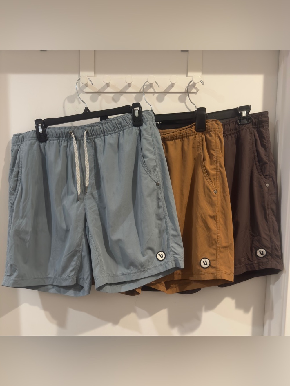 Vuori lot of x3 Kore Unlined Shorts Gym Stretch Training Performance Mens Large